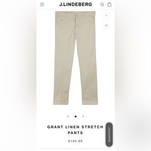 Blue like new Lindeberg mens pants 34/34
